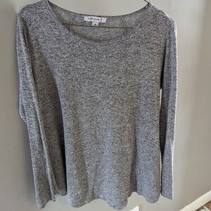 Purple Snow drapey long-sleeved shirt